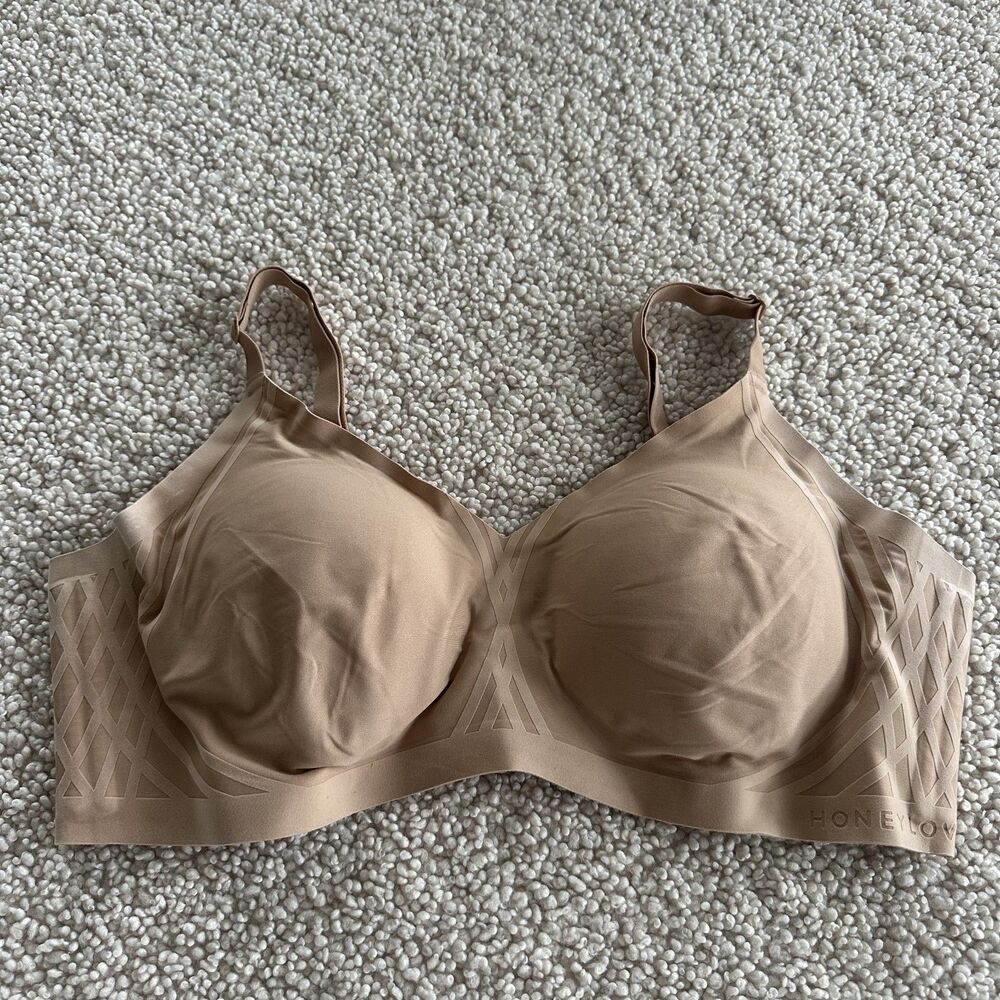 Honeylove crossover bra sand size 40C/D 1X shapewear